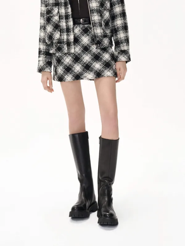 Checkered Mini Skirt sold by Mo&Co