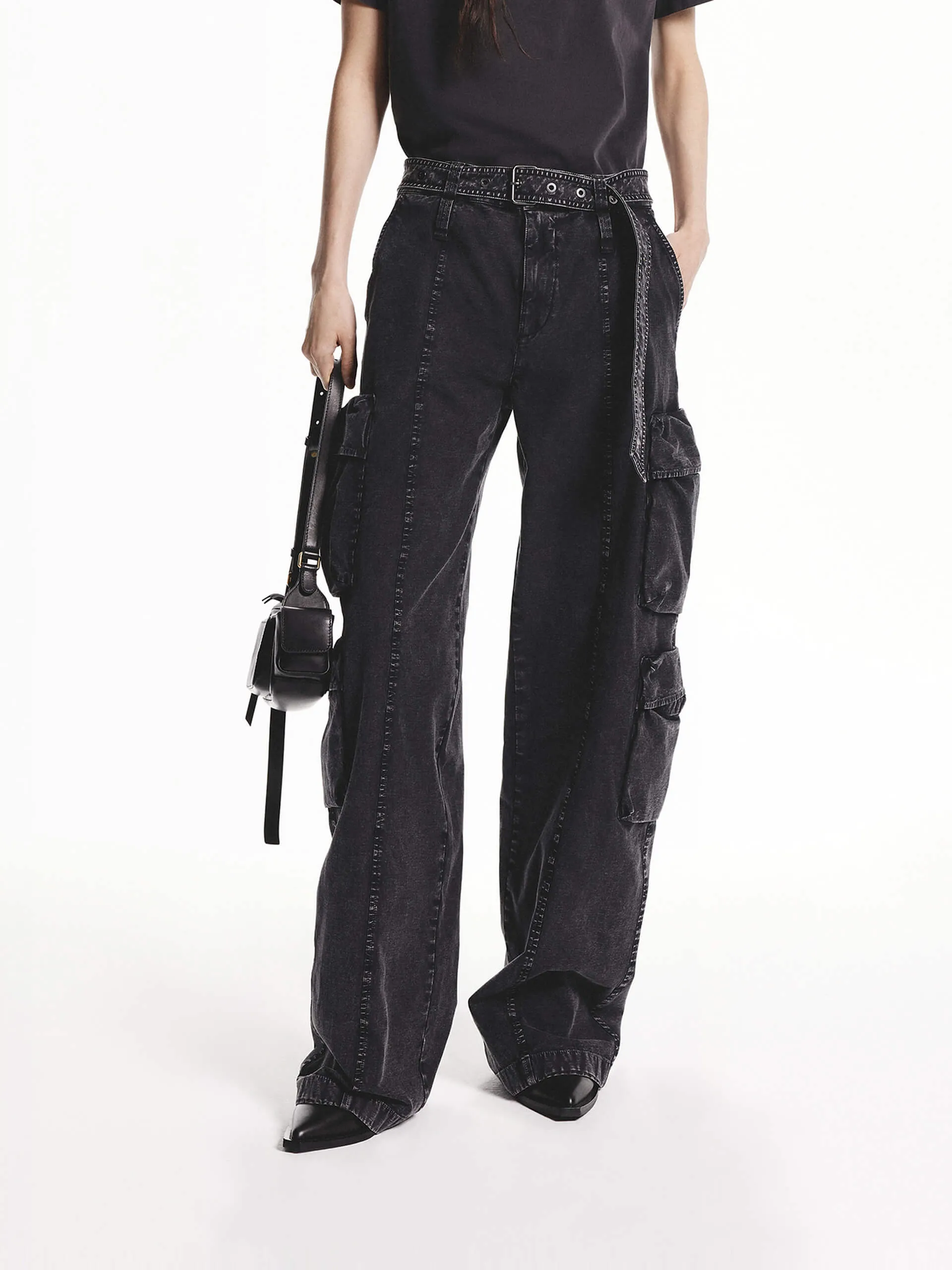 Cargo Style Straight Pants sold by Mo&Co