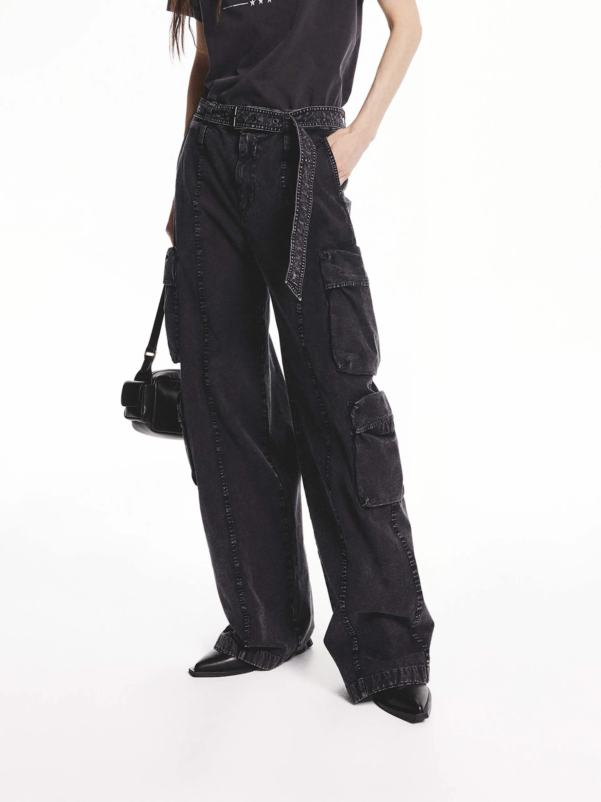 Cargo Style Straight Pants sold by Mo&Co product image thumbnail 3