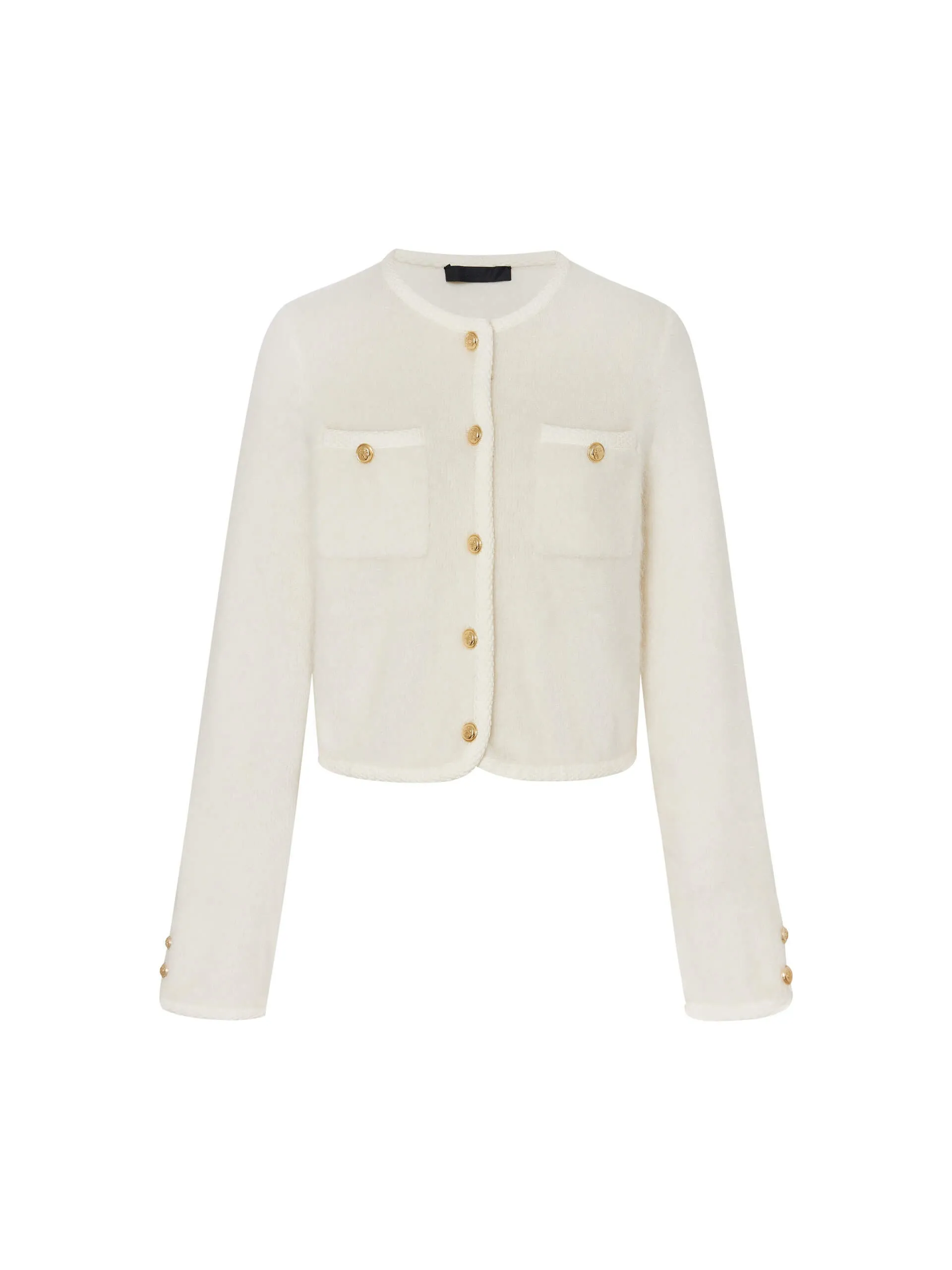 Metal Button Boxy Cardigan sold by Mo&Co product image thumbnail 5