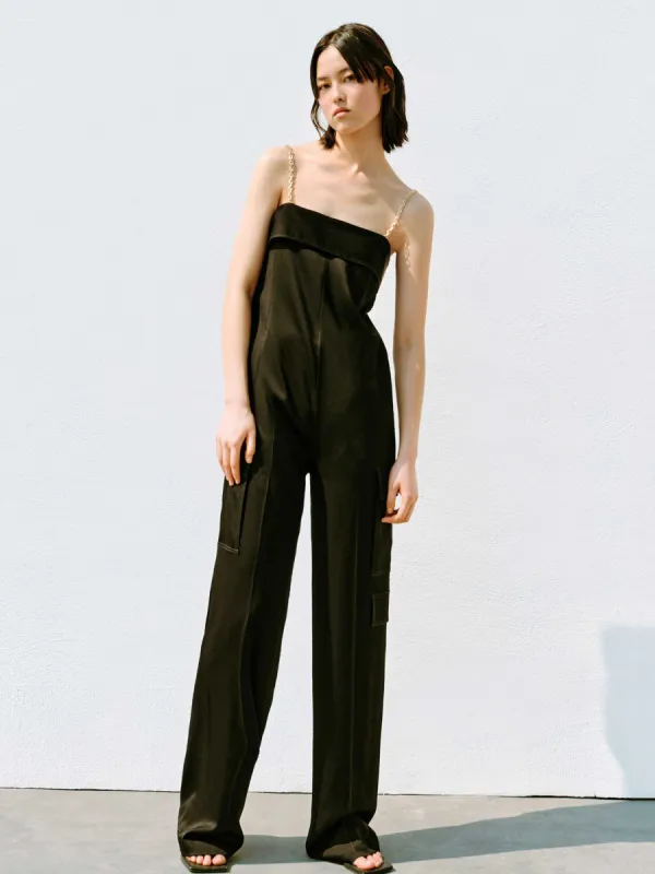 Long Tank Slim Jumpsuit sold by Mo&Co