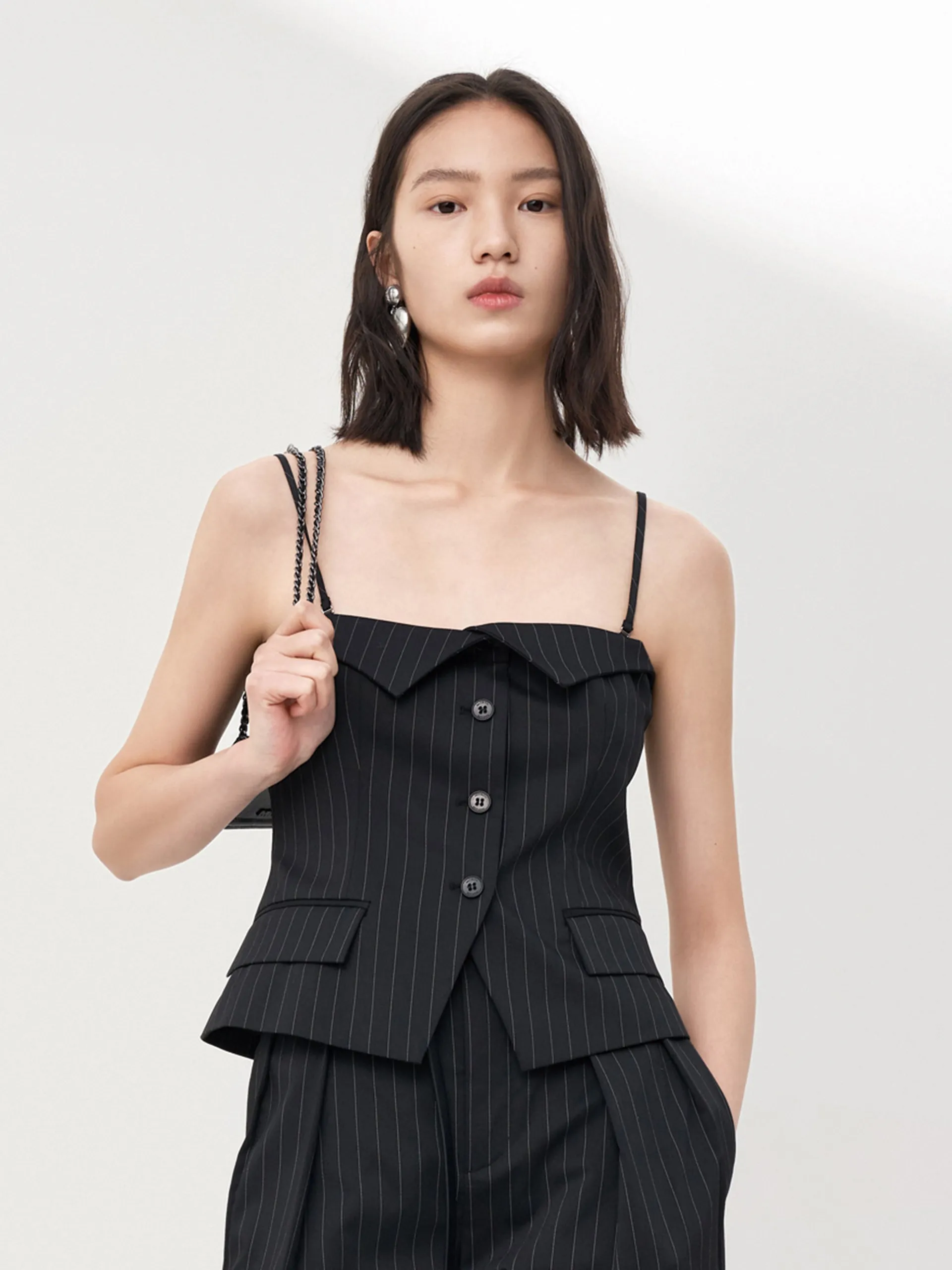 Detachable Cami Slit Front Top sold by Mo&Co product image thumbnail 5