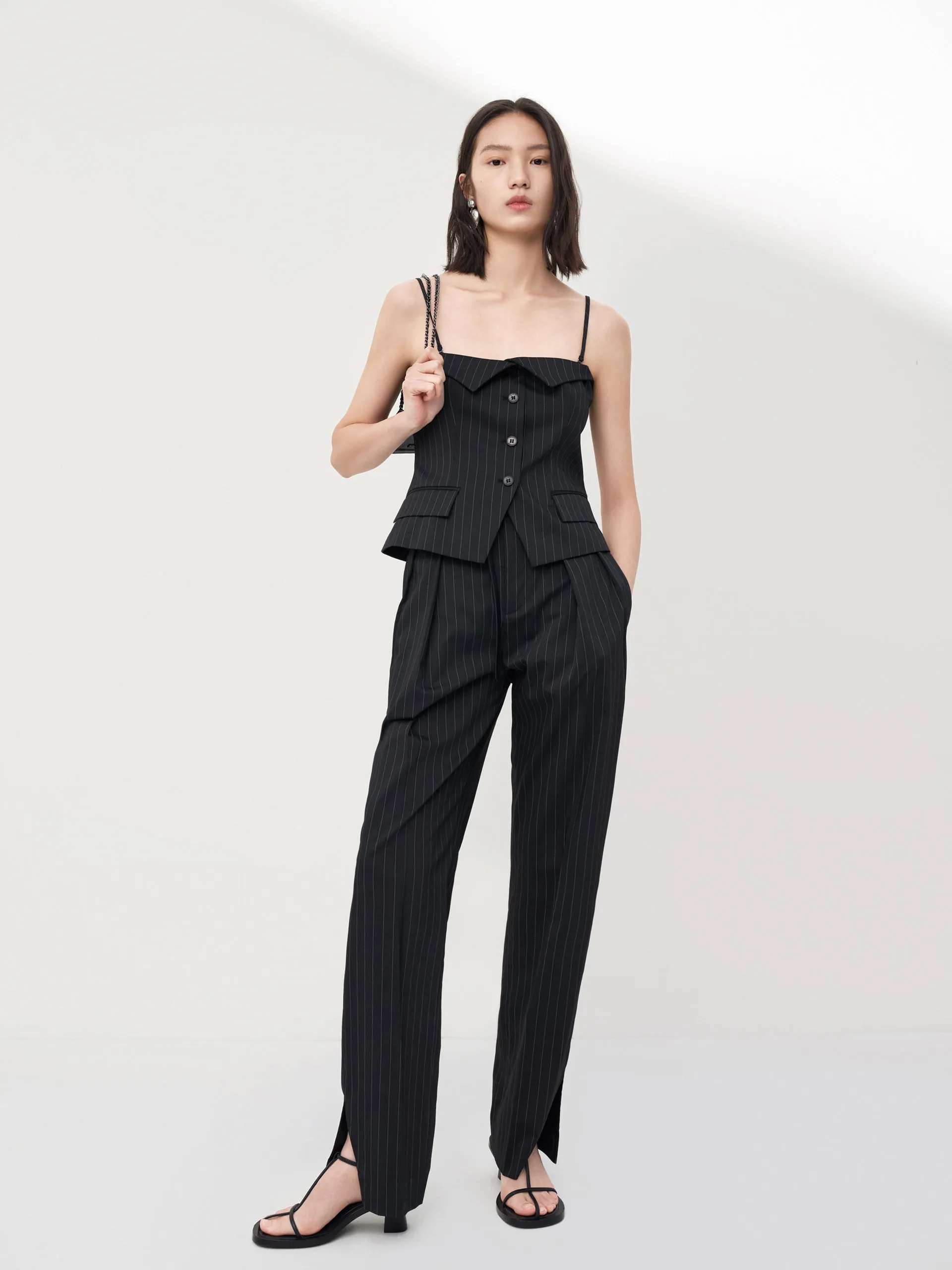 Detachable Cami Slit Front Top sold by Mo&Co product image thumbnail 3