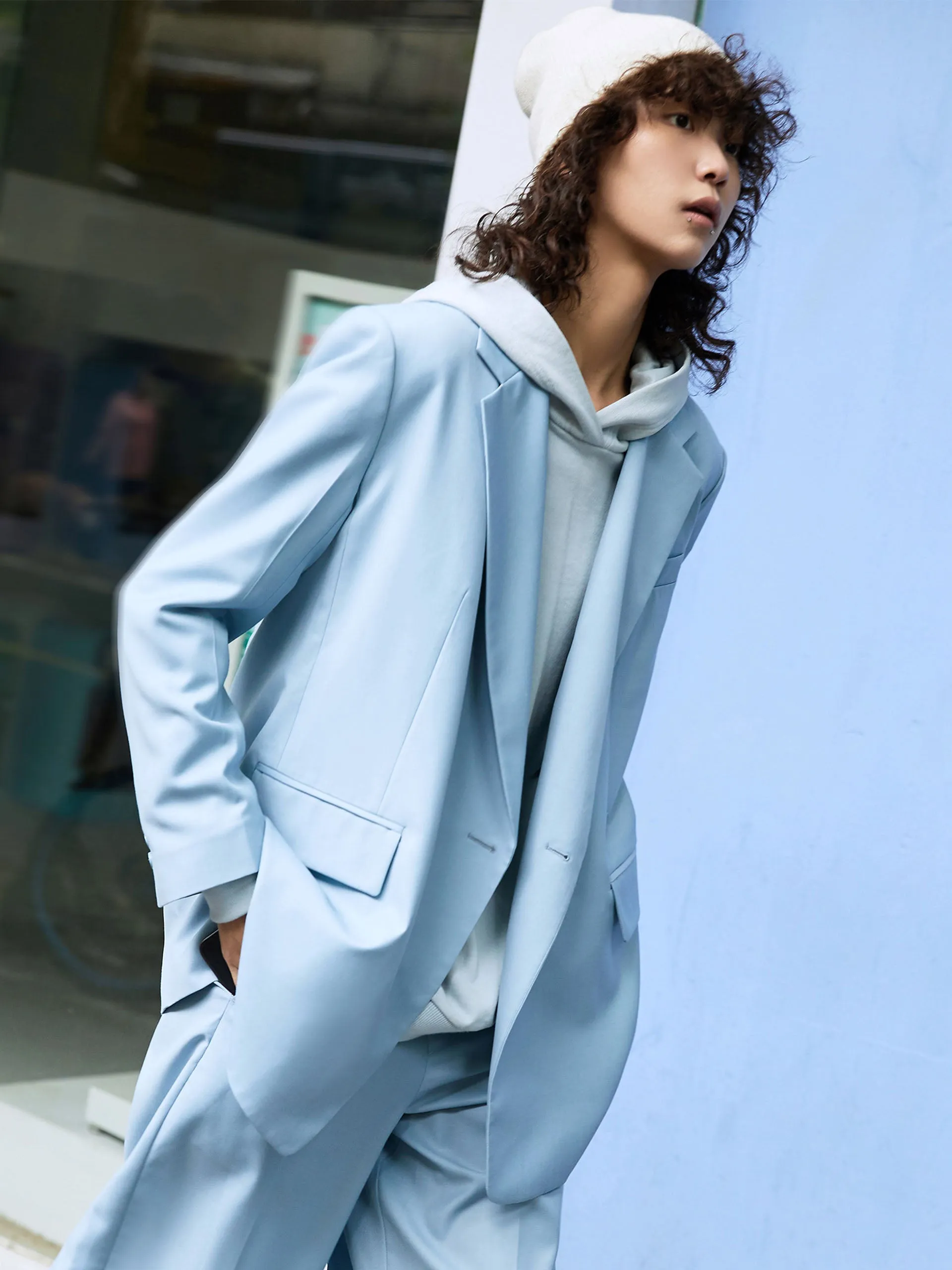 Lapel Straight Cut Blazer sold by Mo&Co product image thumbnail 5