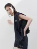 Zip Up Structured Sleeveless Jacket sold by Mo&Co