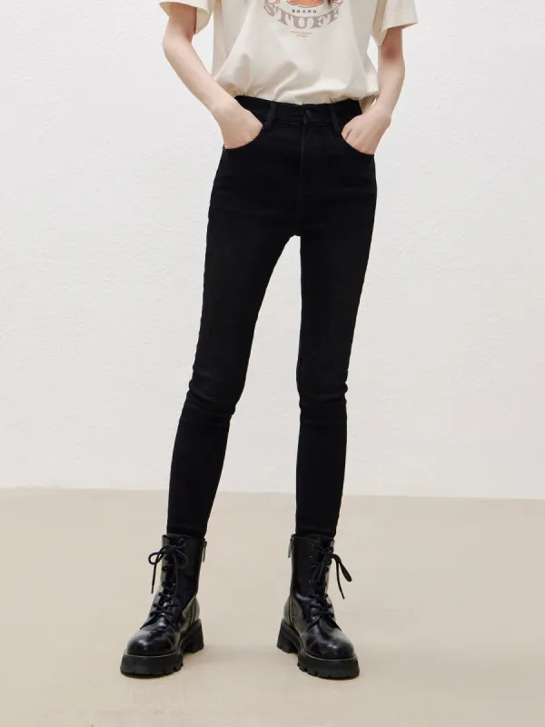 Skinny High Waist Jeans sold by Mo&Co