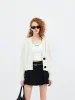 Wool Blend Cable Cardigan sold by Mo&Co