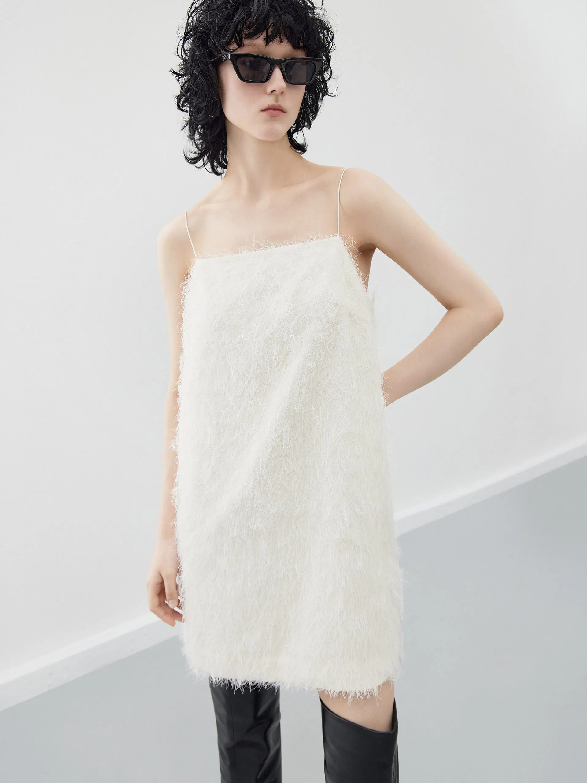 Fringe Detail Cami Dress sold by Mo&Co