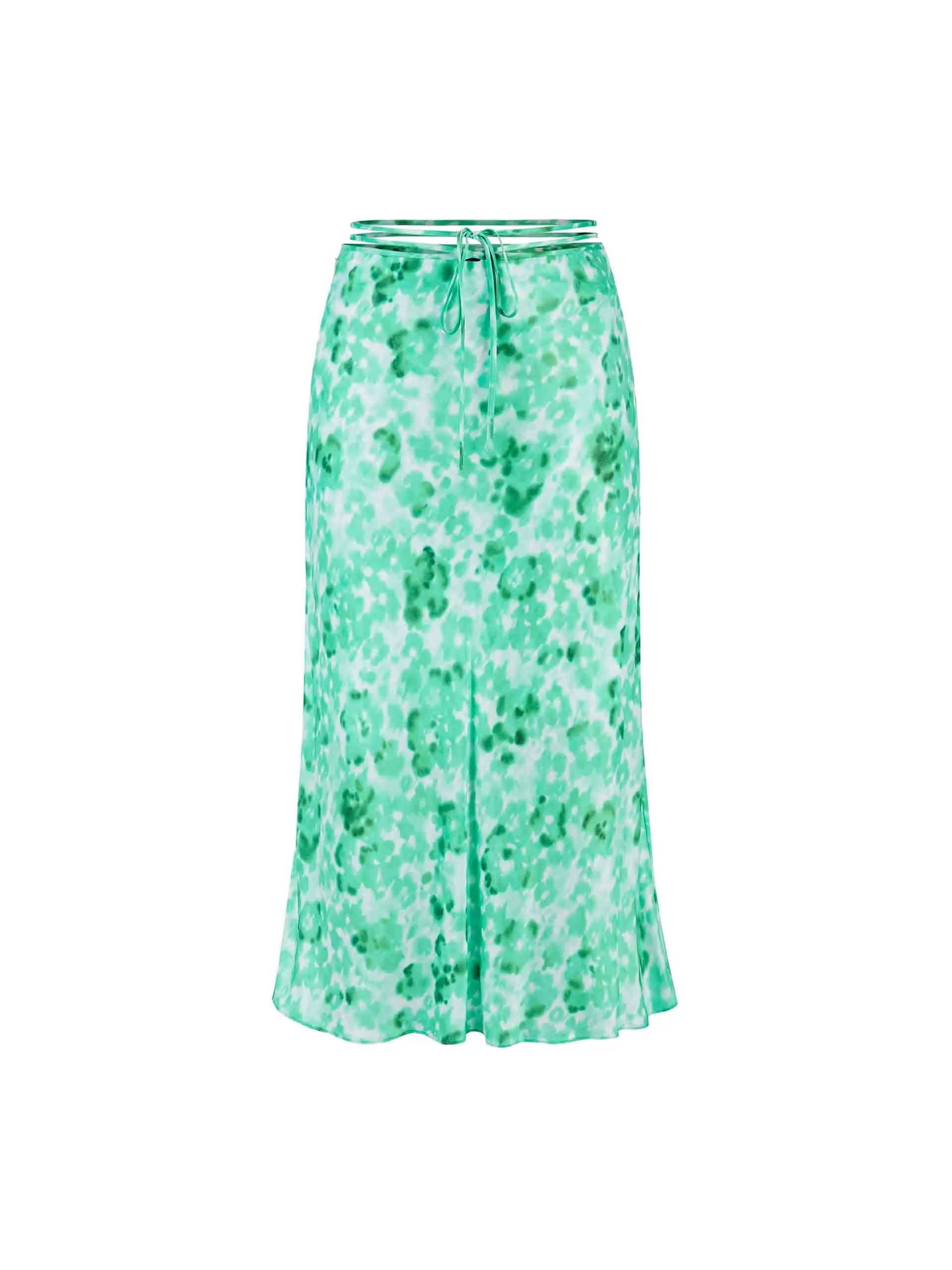 Silk Blend Printed Skirt sold by Mo&Co product image thumbnail 5