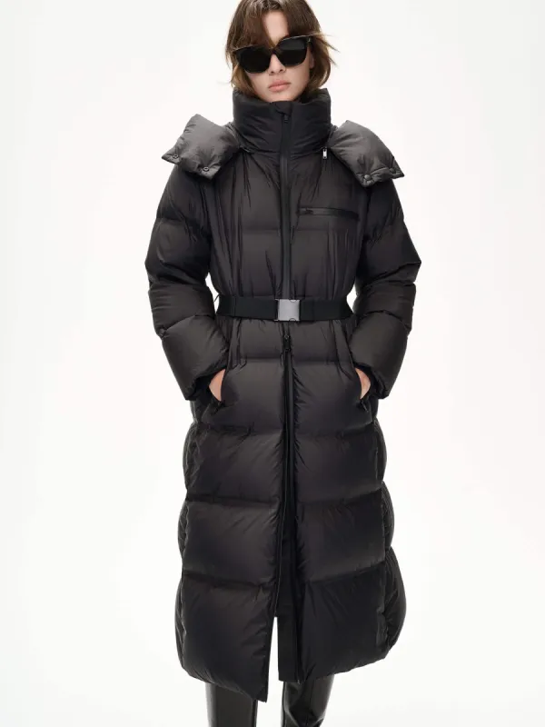 Belt Down Puffer Coat sold by Mo&Co