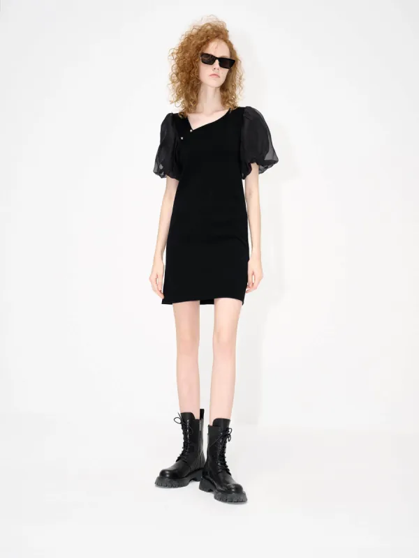 Asymmetric Collar Dress sold by Mo&Co