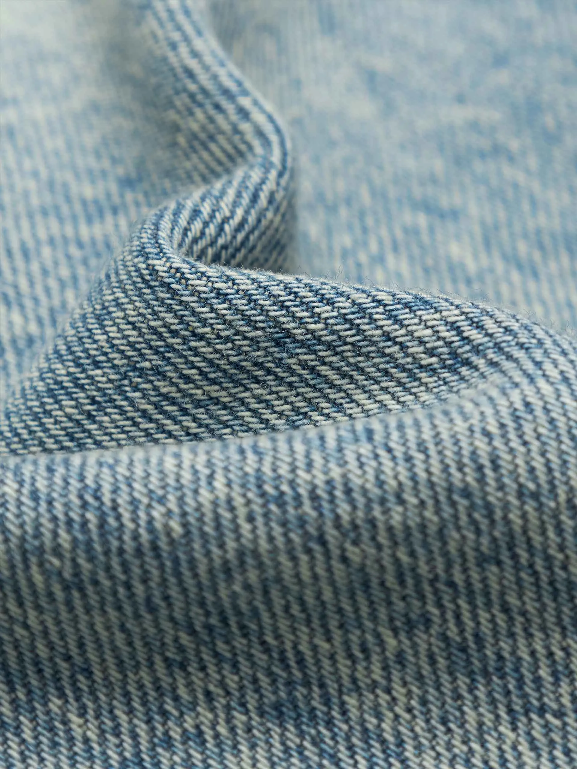 Cotton Cropped Denim Jacket sold by Mo&Co product image thumbnail 4