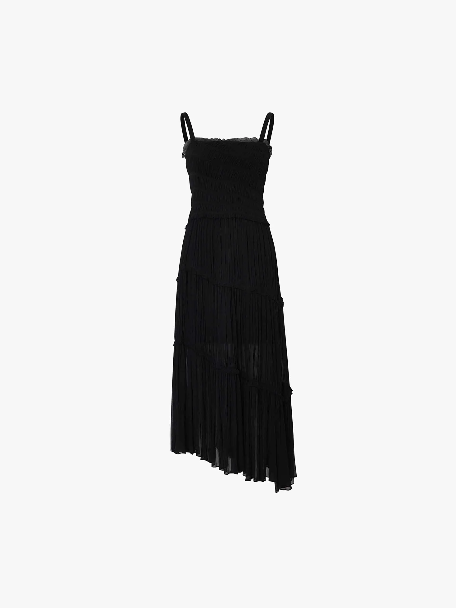 Pleated Detail Chiffon Dress sold by Mo&Co product image thumbnail 5
