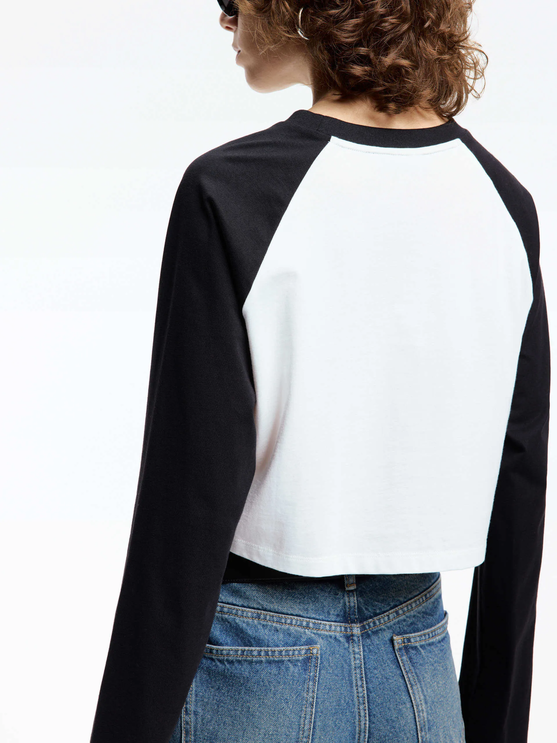 Raglan Sleeves Cotton T-shirt sold by Mo&Co product image thumbnail 3