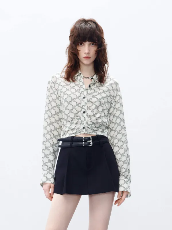 Monogram Cropped Top sold by Mo&Co