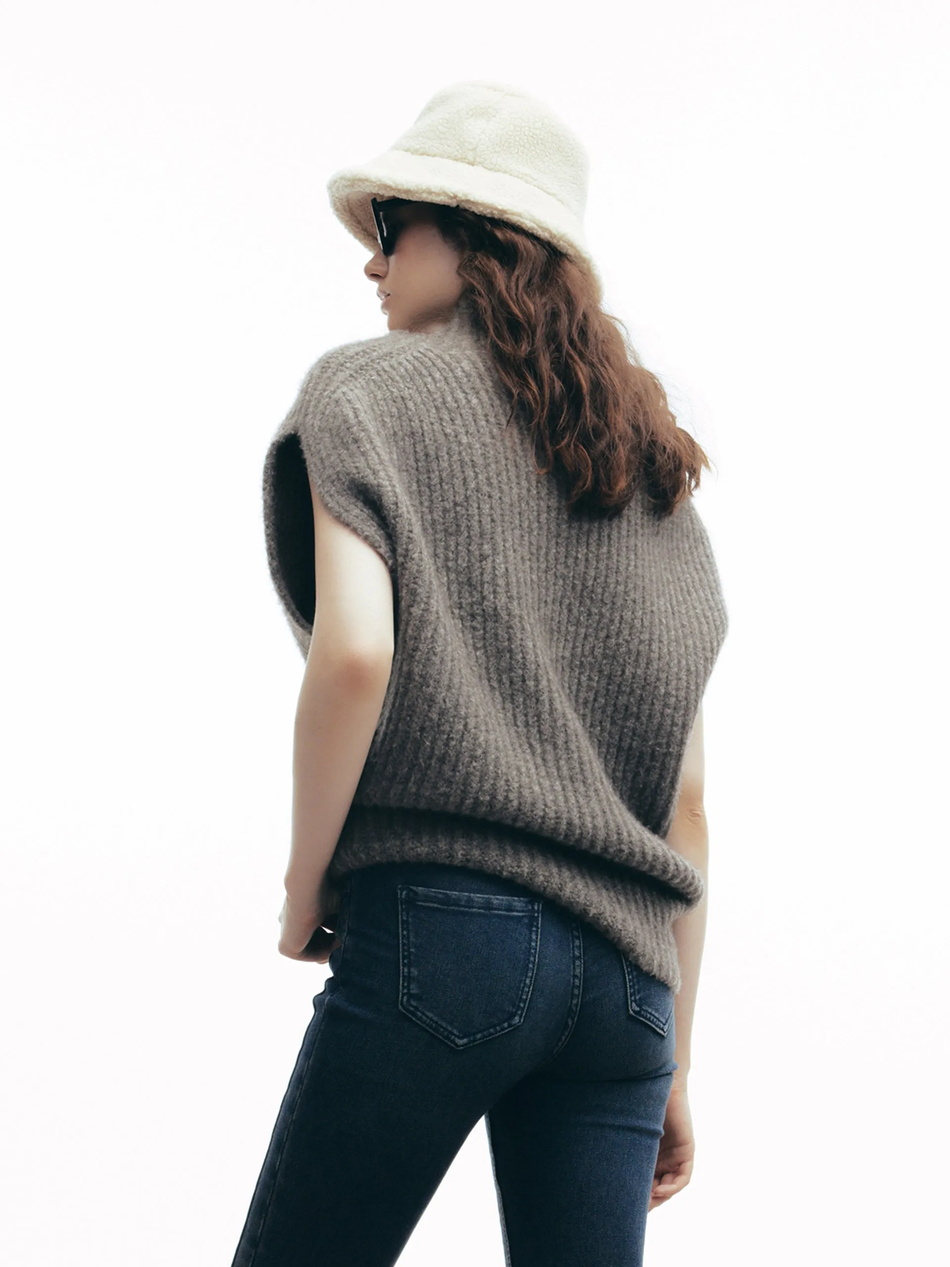 Turtleneck Silhouette Knit Vest sold by Mo&Co product image thumbnail 4
