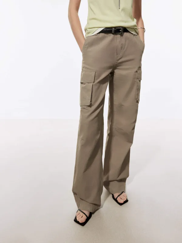 Cotton Cargo Pocket Pants sold by Mo&Co
