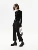 Mid Waist Tailored Pants sold by Mo&Co