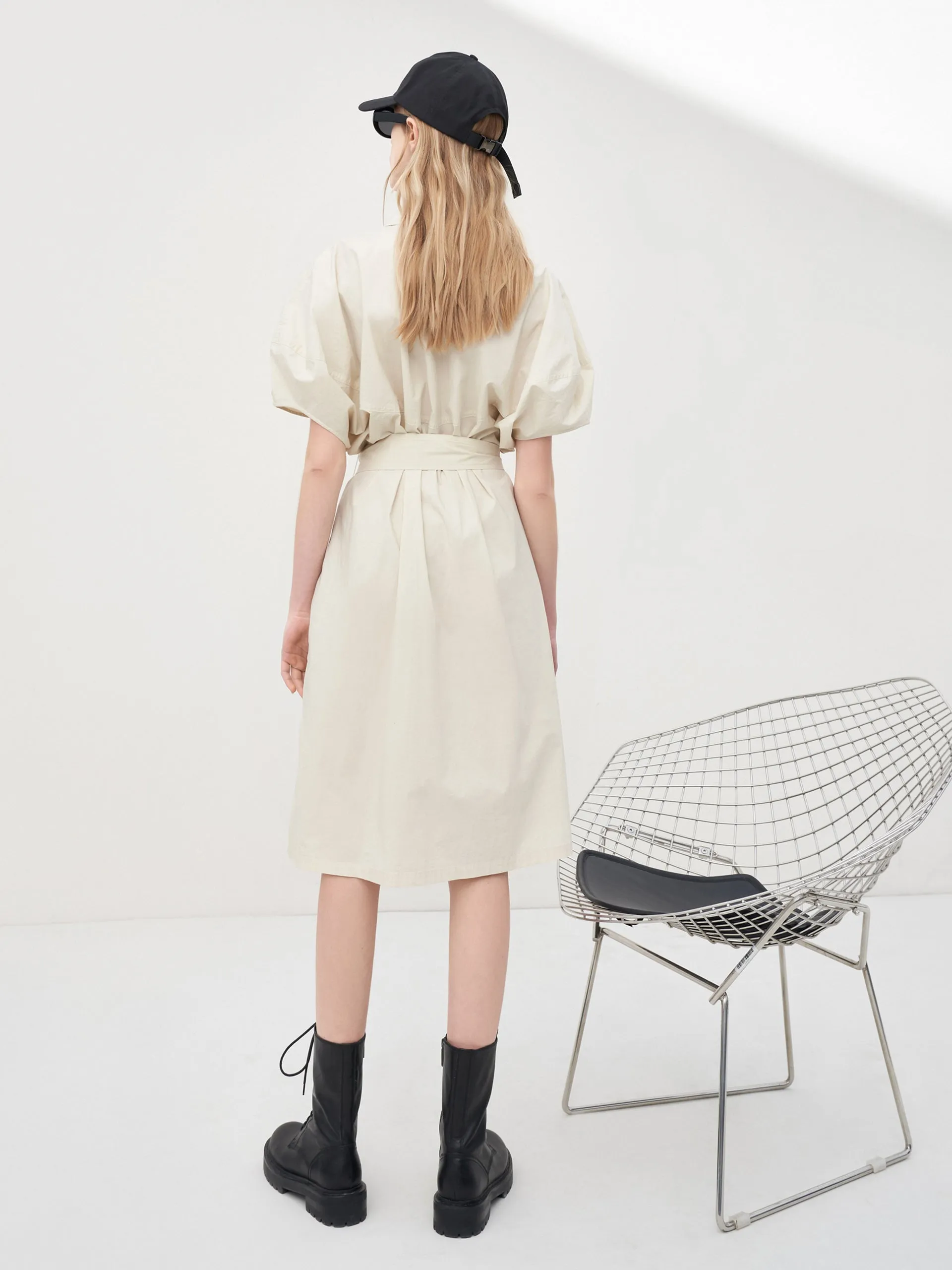 Cotton Belted Shirt Dress sold by Mo&Co product image thumbnail 5