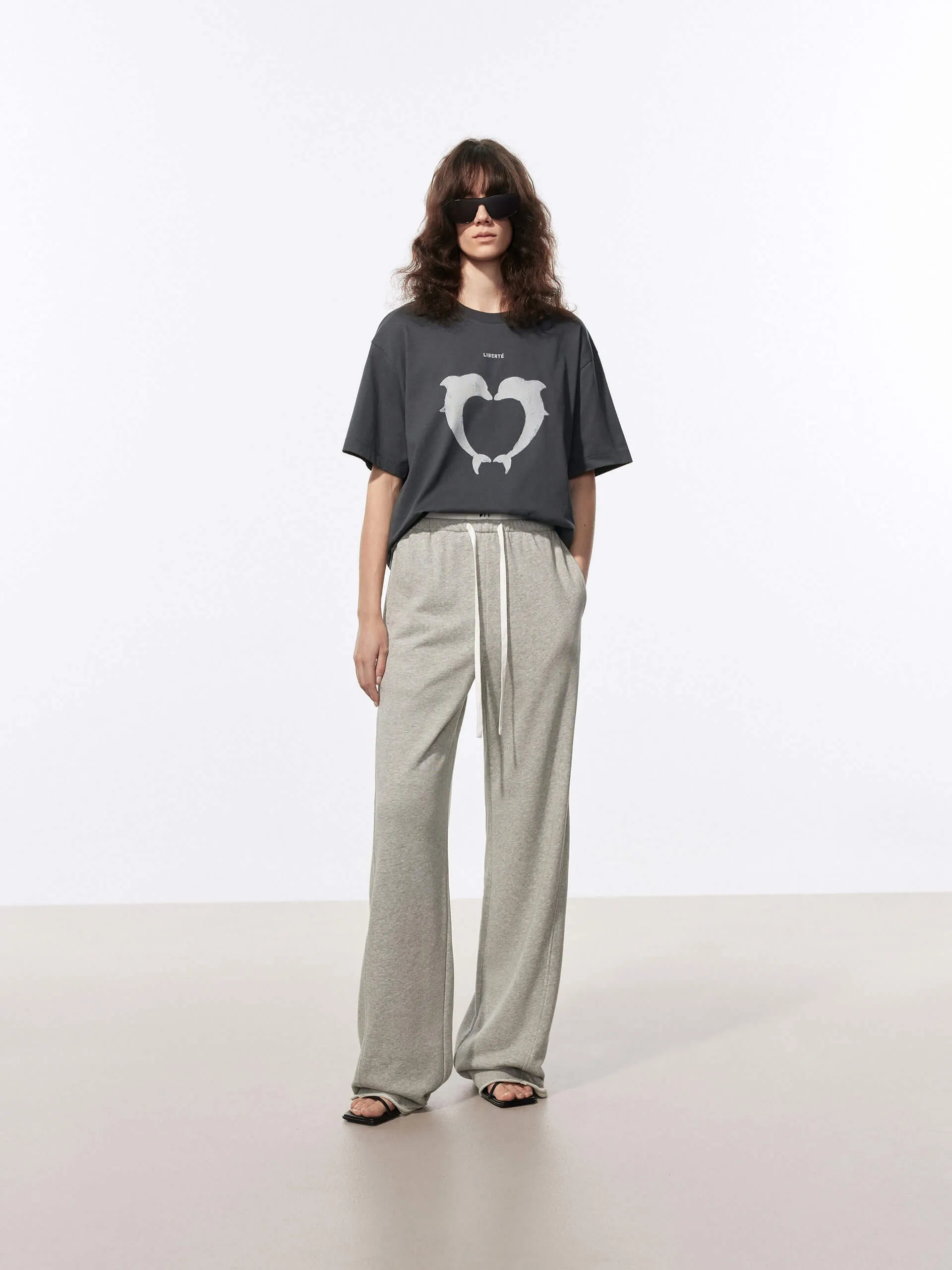 Dolphin Print Cotton T-shirt sold by Mo&Co product image thumbnail 2