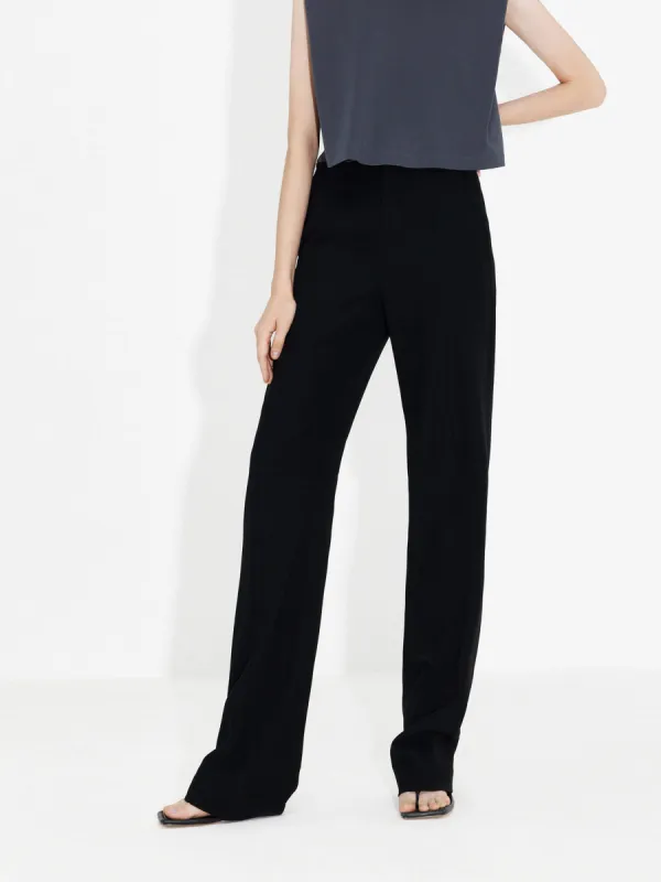 Tie Waist Straight Pants sold by Mo&Co