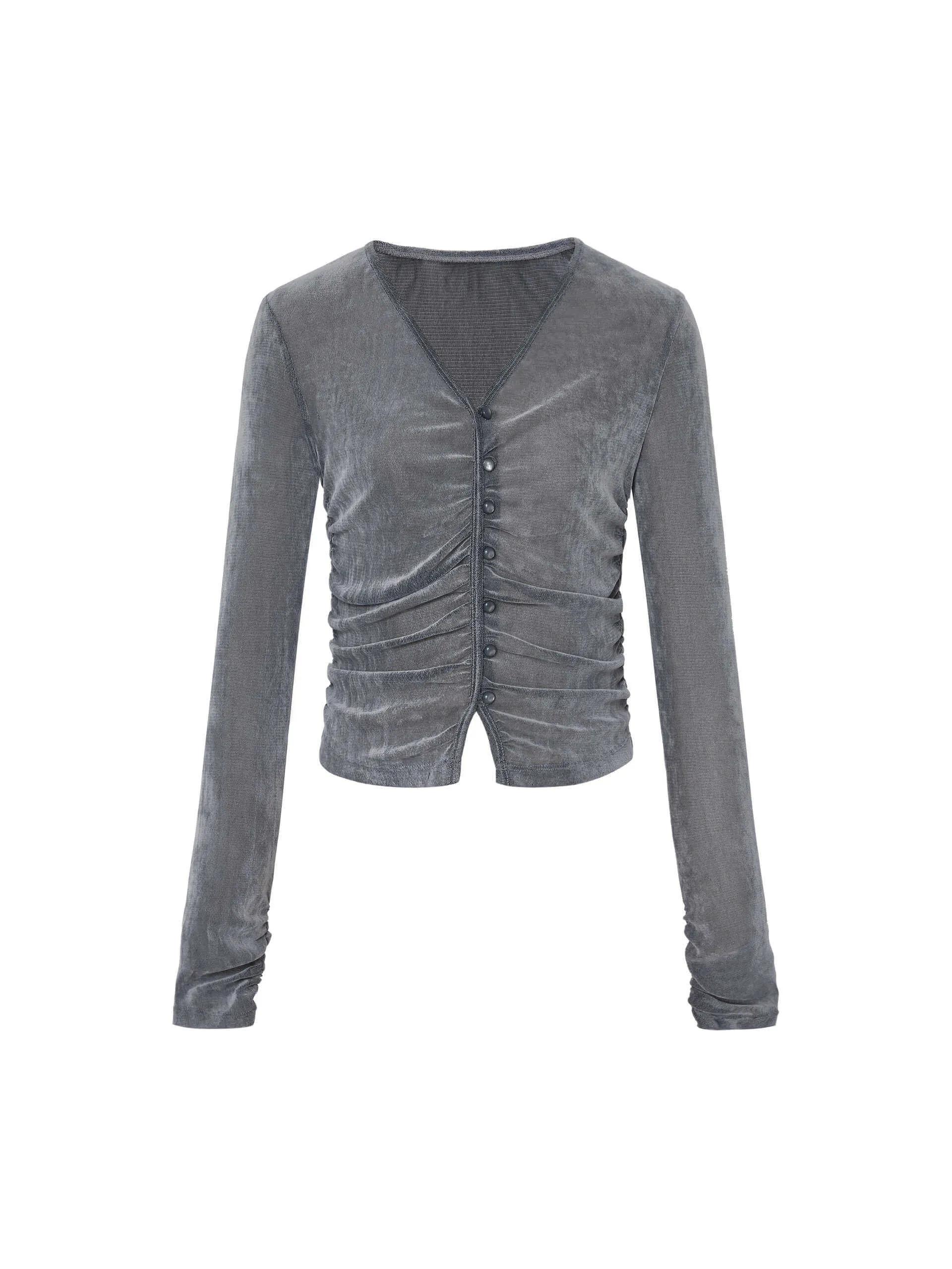 Pleated Detail Slim Top sold by Mo&Co product image thumbnail 5