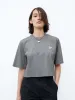 Boxy Fit Cotton T-shirt sold by Mo&Co