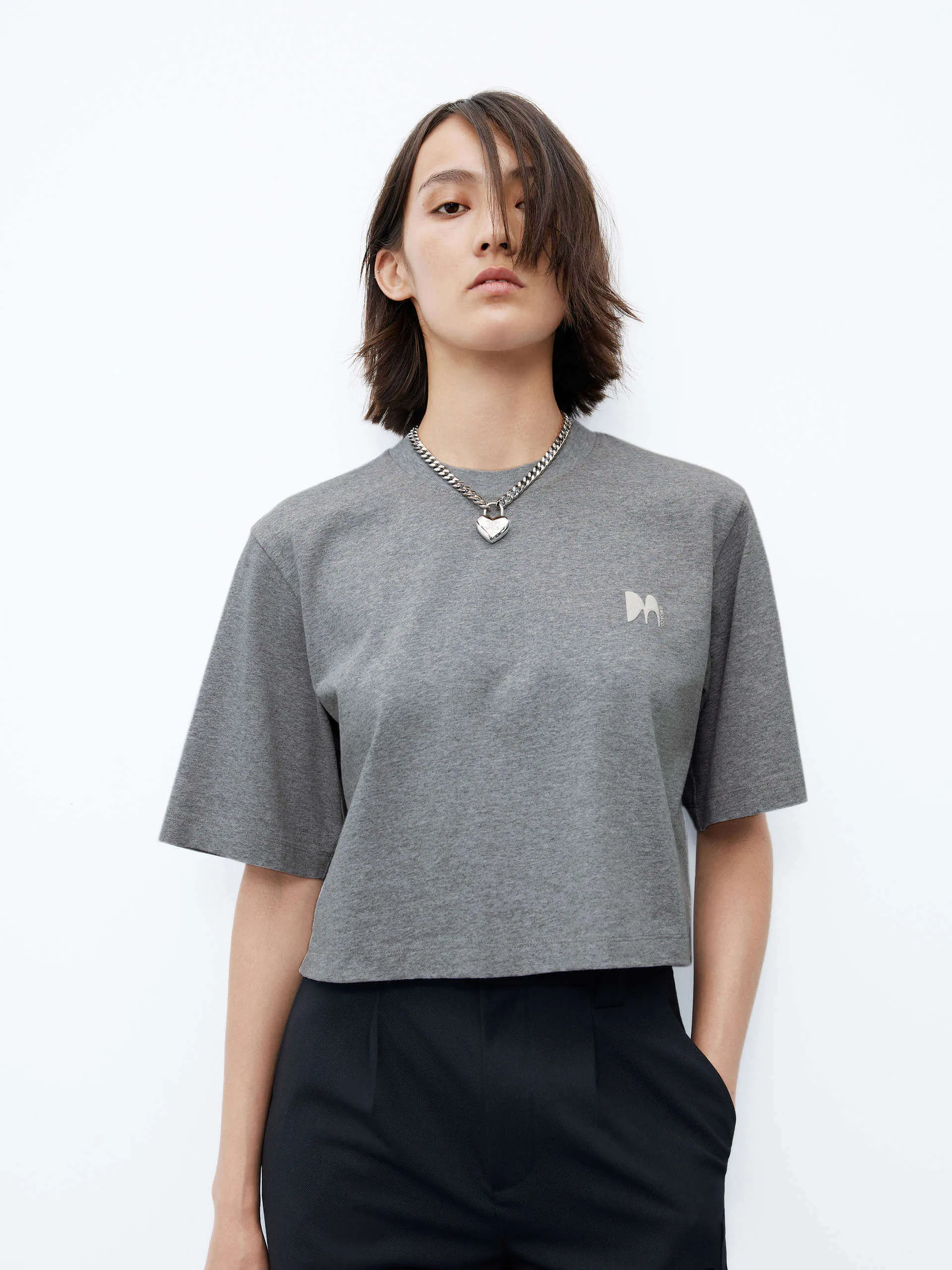 Boxy Fit Cotton T-shirt sold by Mo&Co product image thumbnail 3
