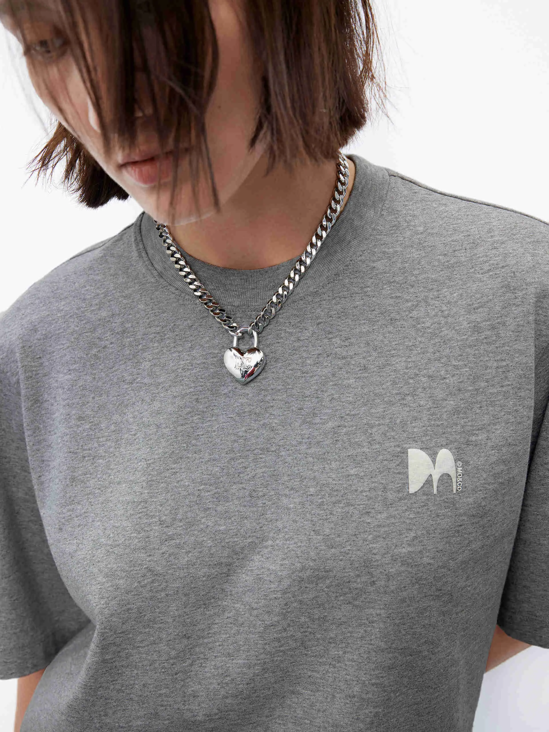 Boxy Fit Cotton T-shirt sold by Mo&Co