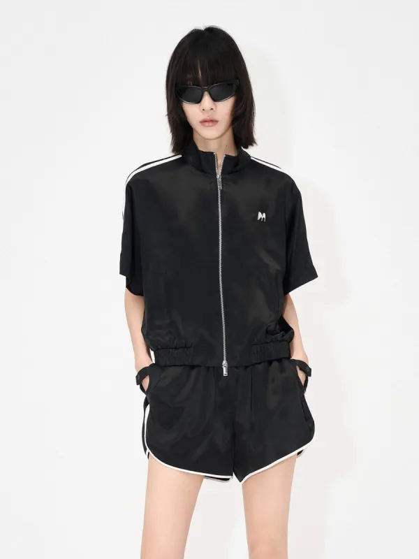 Satin Casual Jacket sold by Mo&Co