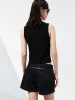 Contrast Sleeveless Knit Top sold by Mo&Co
