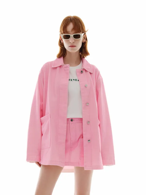 Front Pocket Cotton Jacket sold by Mo&Co