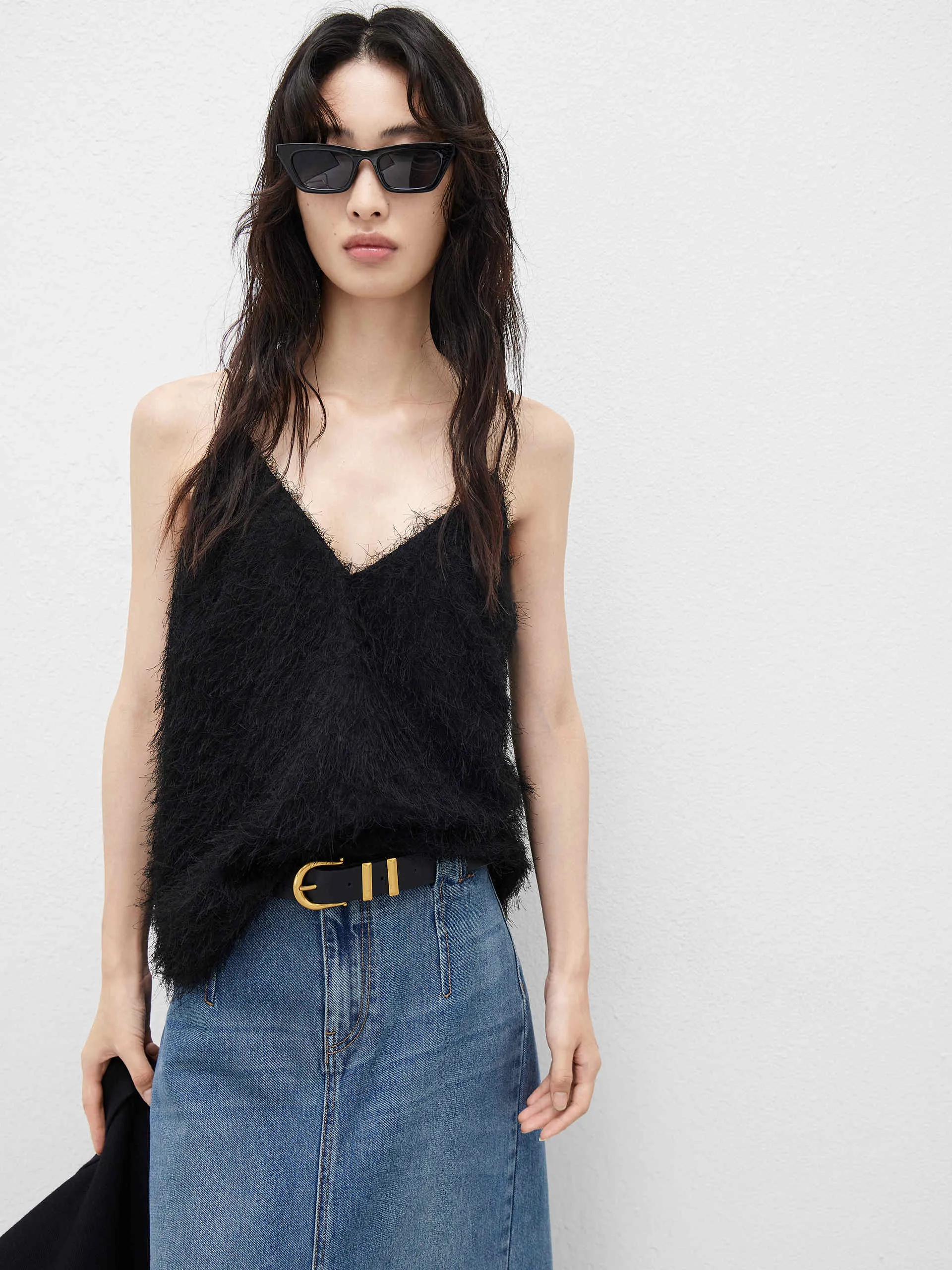 Fringe Detail Cami Top sold by Mo&Co