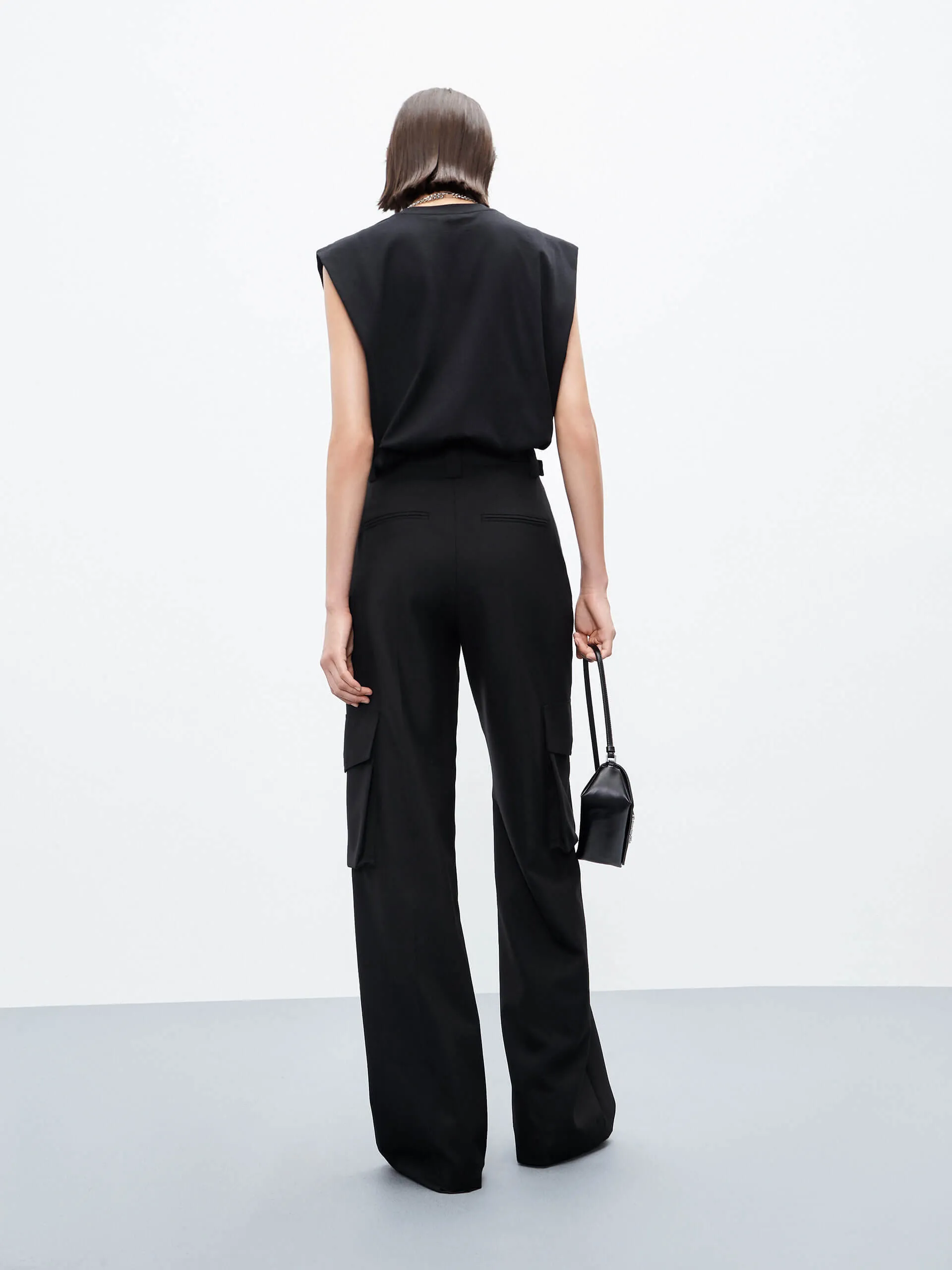 Sleeveless Cotton T-Shirt sold by Mo&Co product image thumbnail 2