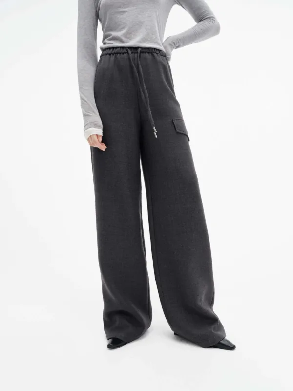 Drawstring Straight Leg Pants sold by Mo&Co