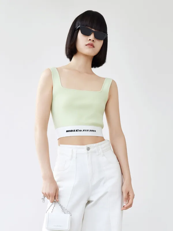 HOT SALE Logo Crop Tank Top sold by Mo&Co