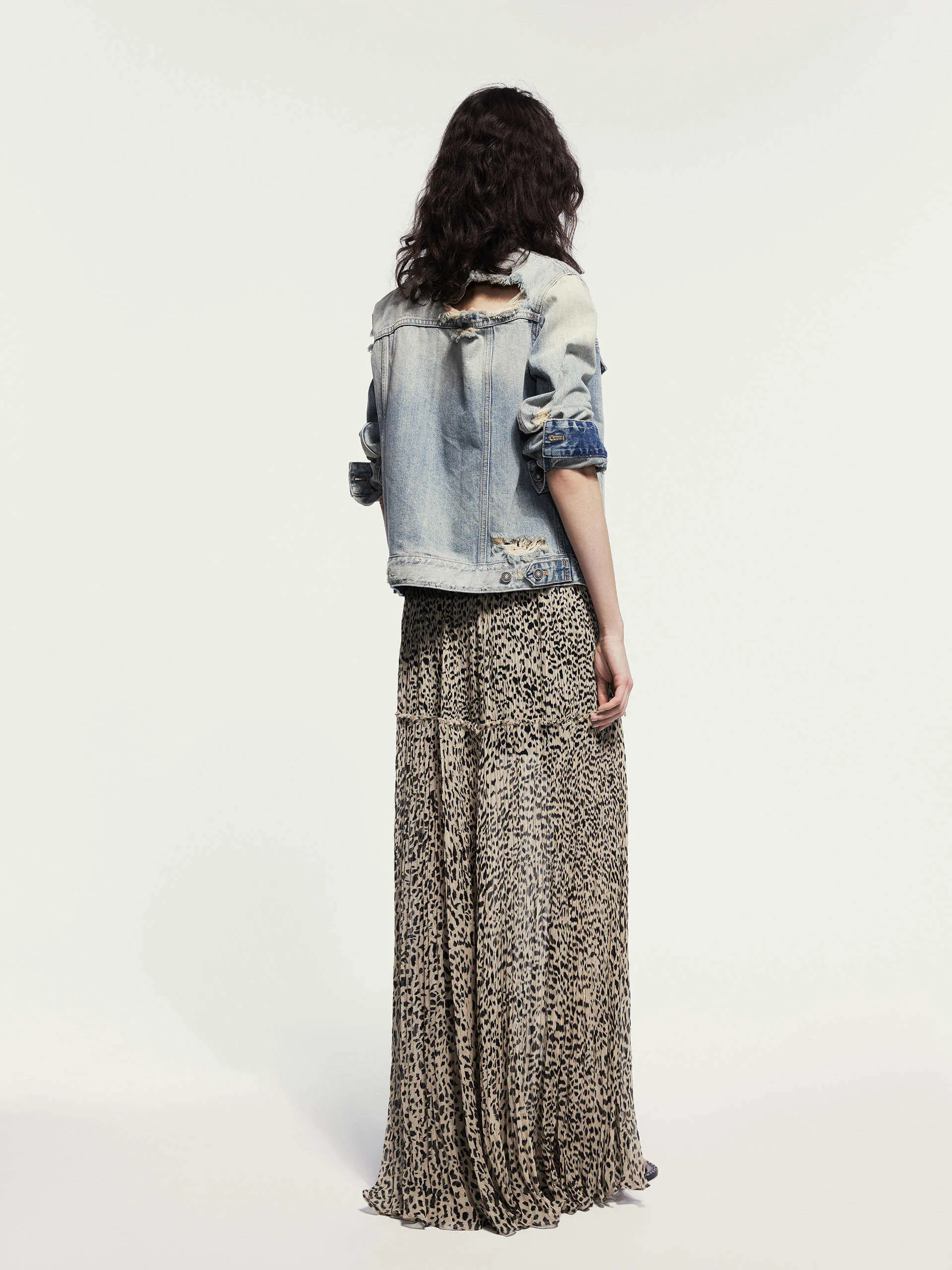 Destroyed Detail Cotton Jacket sold by Mo&Co product image thumbnail 3