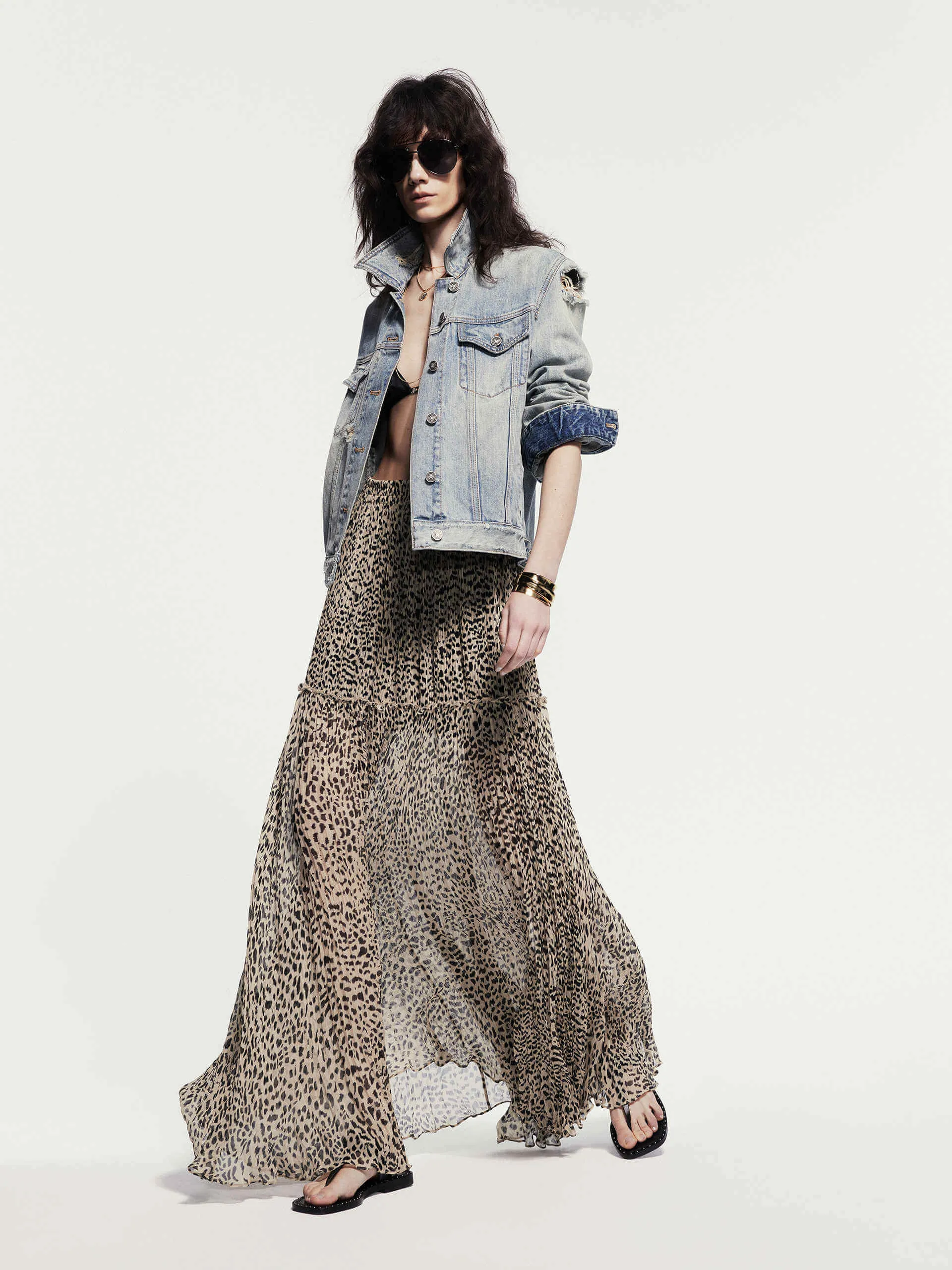 Destroyed Detail Cotton Jacket sold by Mo&Co product image thumbnail 2