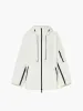 Zipper Detail Hooded Jacket sold by Mo&Co
