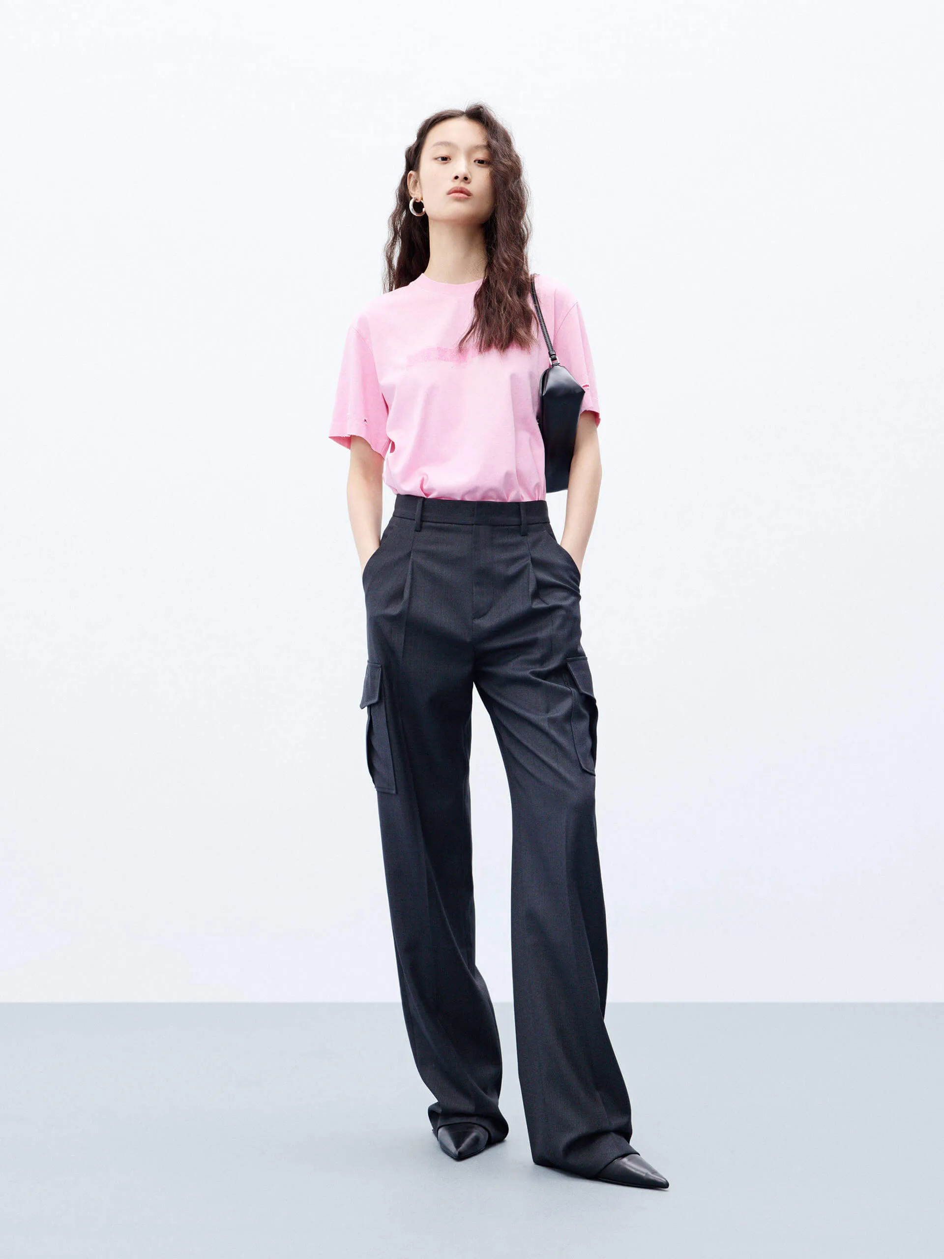 Wool Blend Cargo Pants sold by Mo&Co product image thumbnail 3