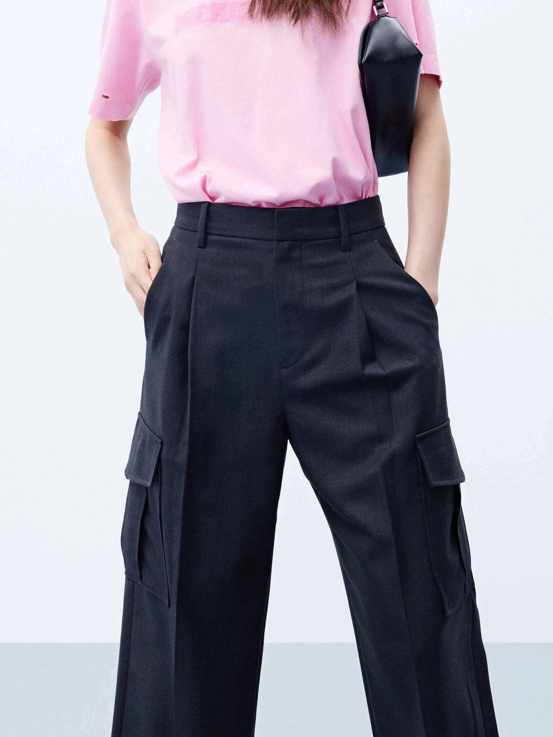 Wool Blend Cargo Pants sold by Mo&Co product image thumbnail 5