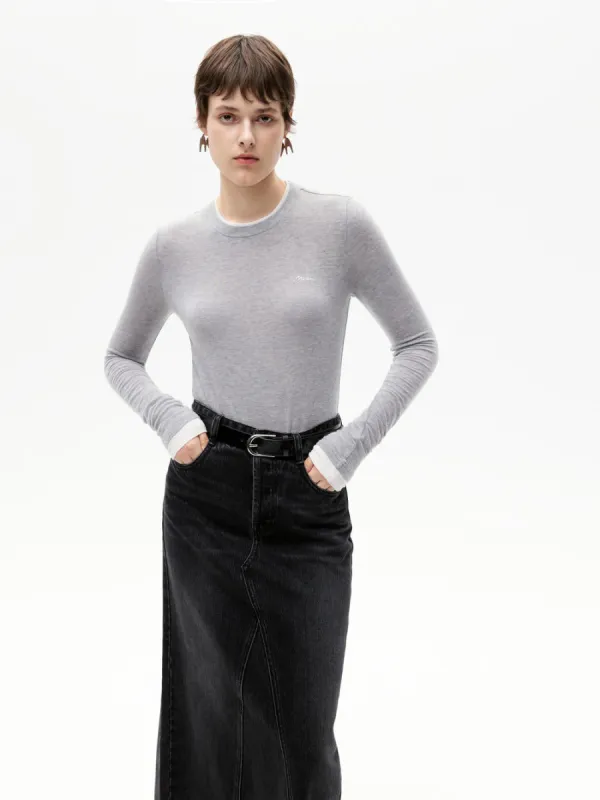 Basic Long Sleeve T-shirt sold by Mo&Co