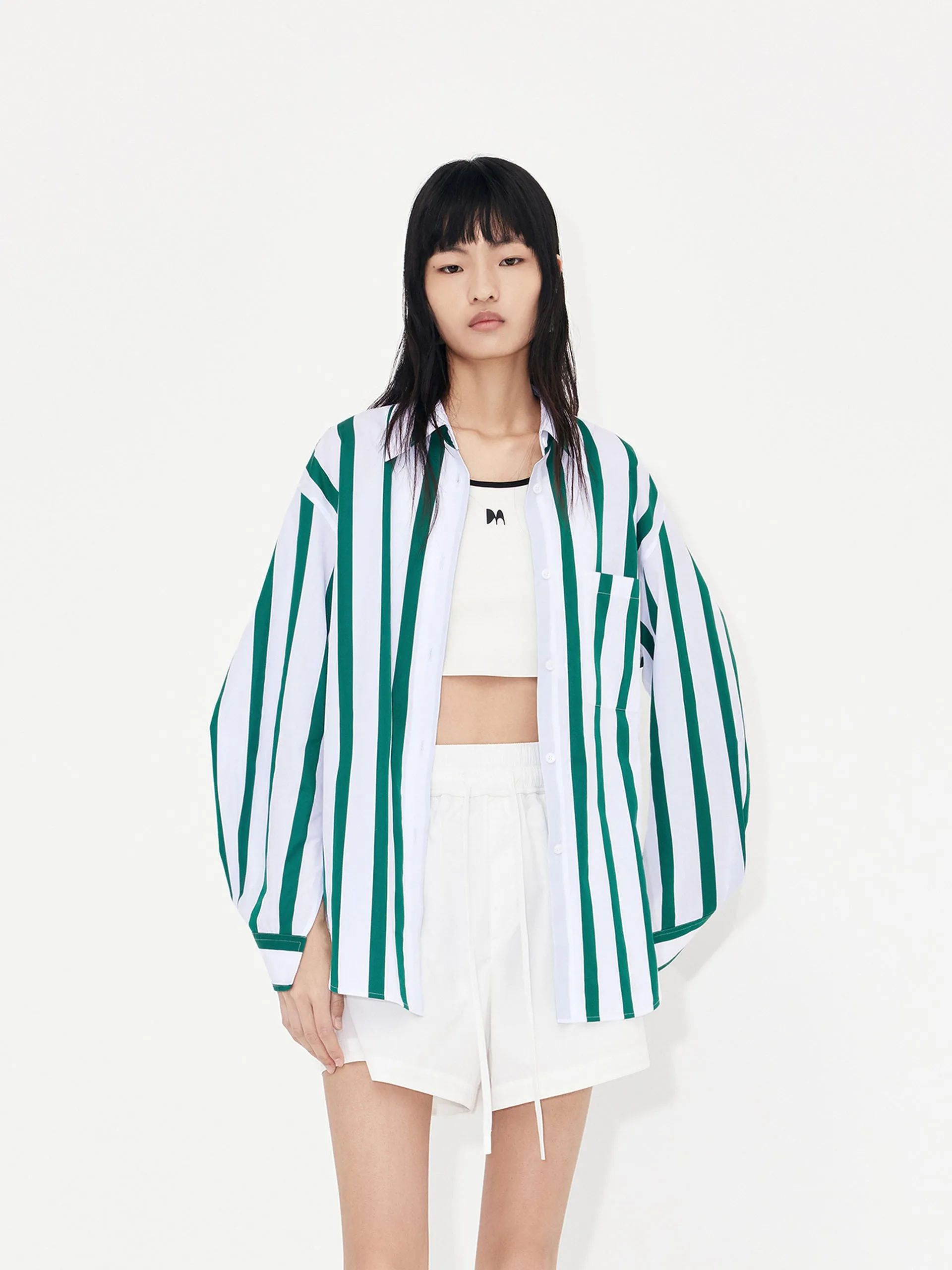 Relaxed Cotton Shirt sold by Mo&Co