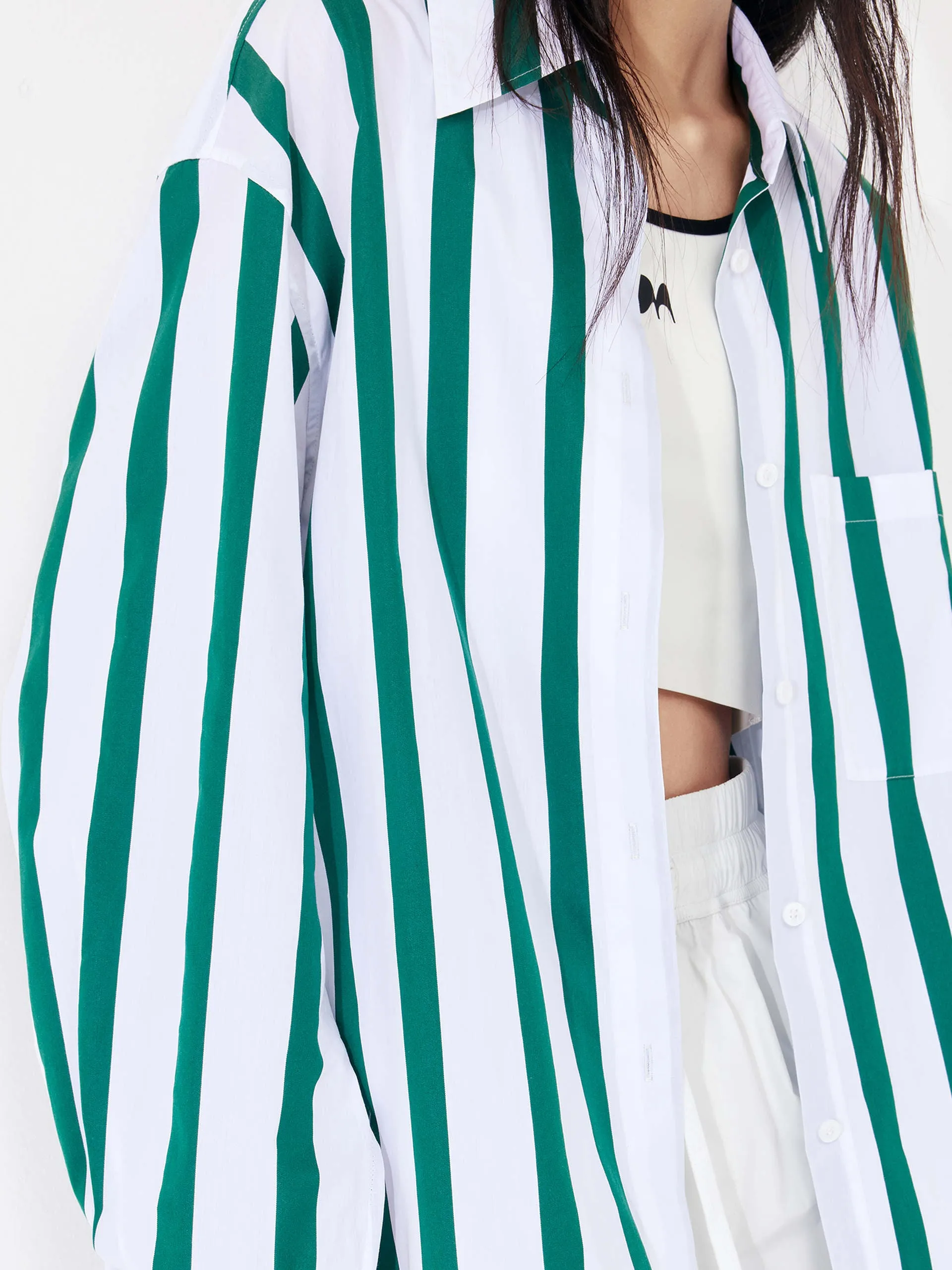 Relaxed Cotton Shirt sold by Mo&Co product image thumbnail 5