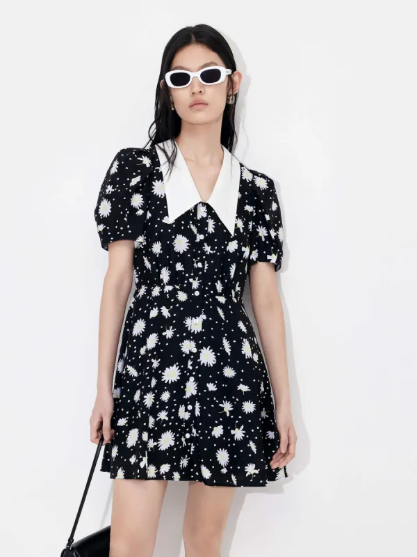 Silk Blend Printed Dress sold by Mo&Co