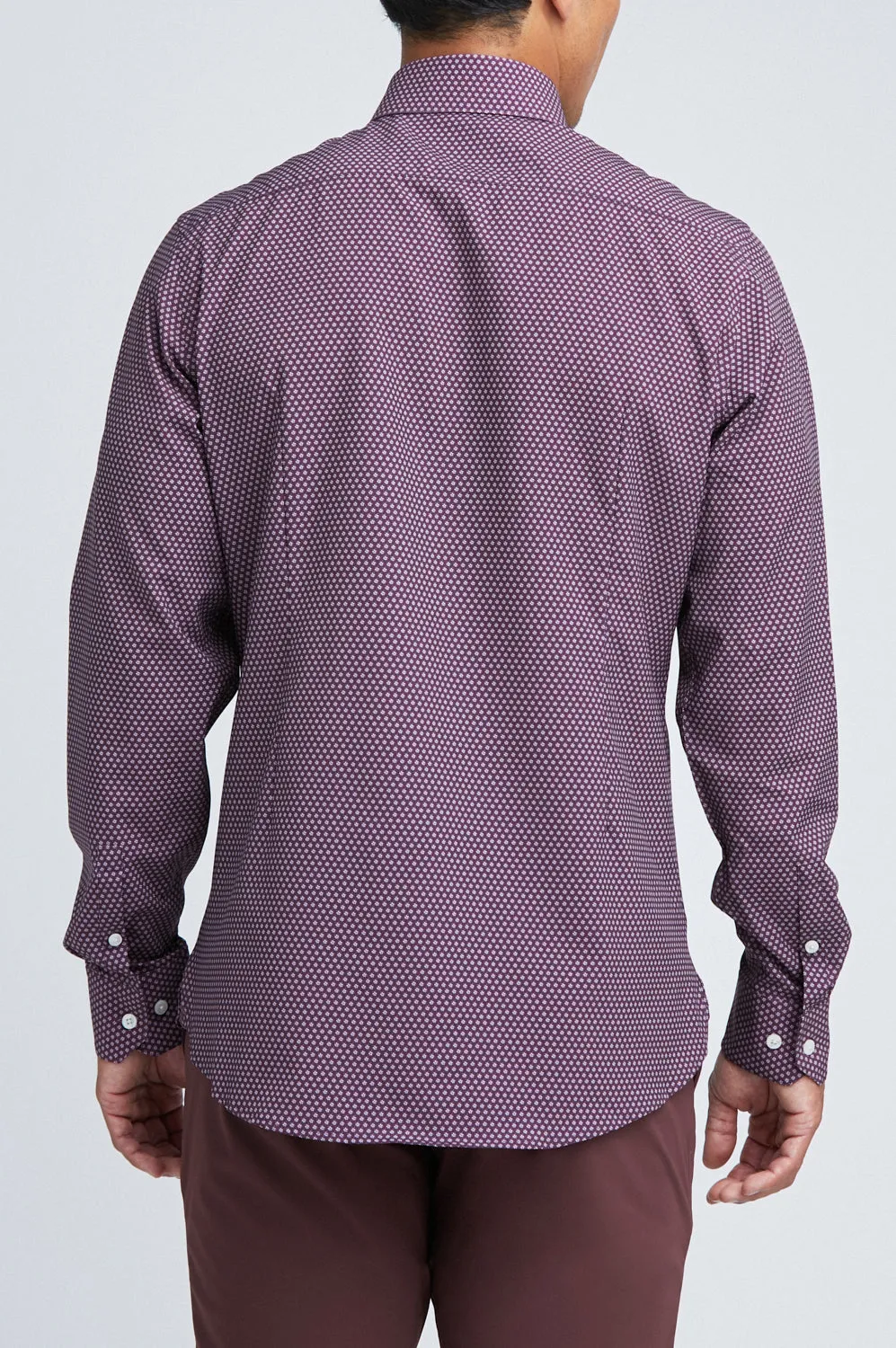 Phoenix Long Sleeve Button Up Shirt Burgundy Floral sold by State of Matter product image thumbnail 5