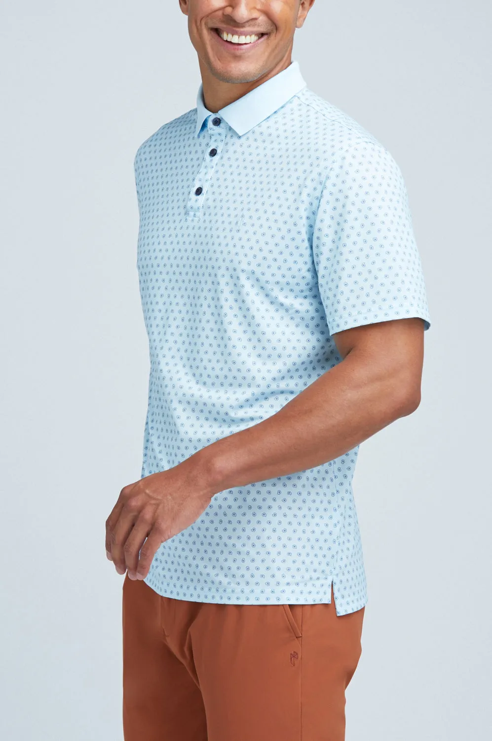 Oceaya Polo Classic Fit Blue Paisley sold by State of Matter product image thumbnail 3