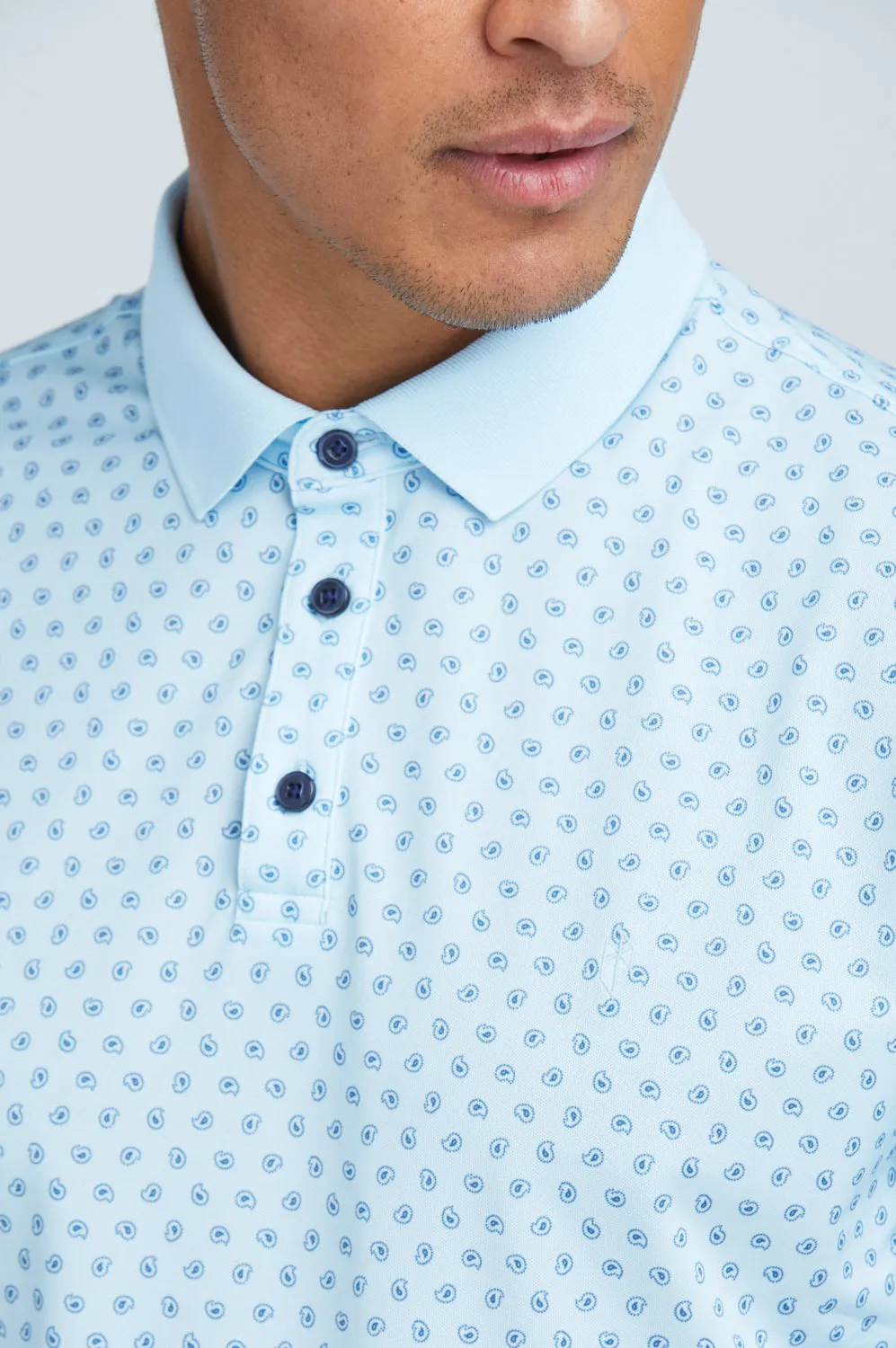 Oceaya Polo Classic Fit Blue Paisley sold by State of Matter product image thumbnail 2