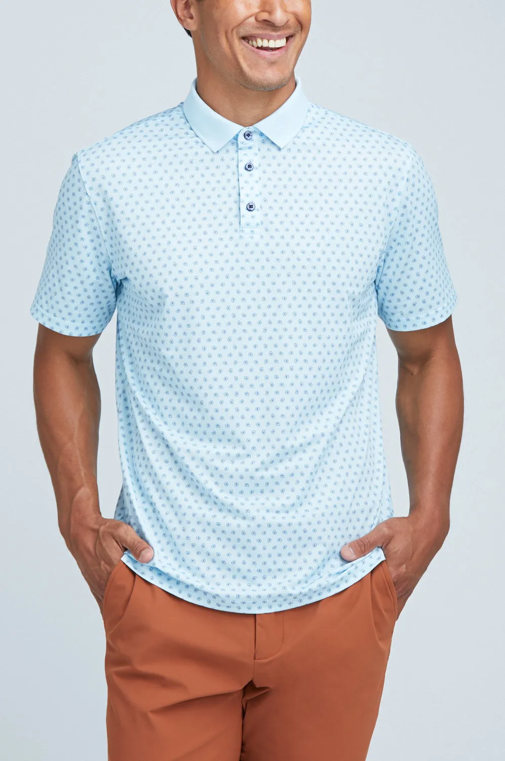 Oceaya Polo Classic Fit Blue Paisley sold by State of Matter