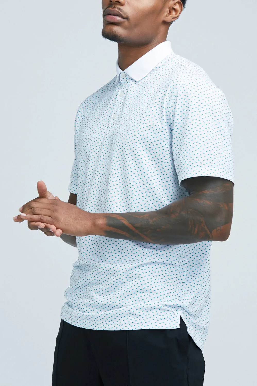 Oceaya Polo Classic Fit Teal Saturn sold by State of Matter product image thumbnail 3